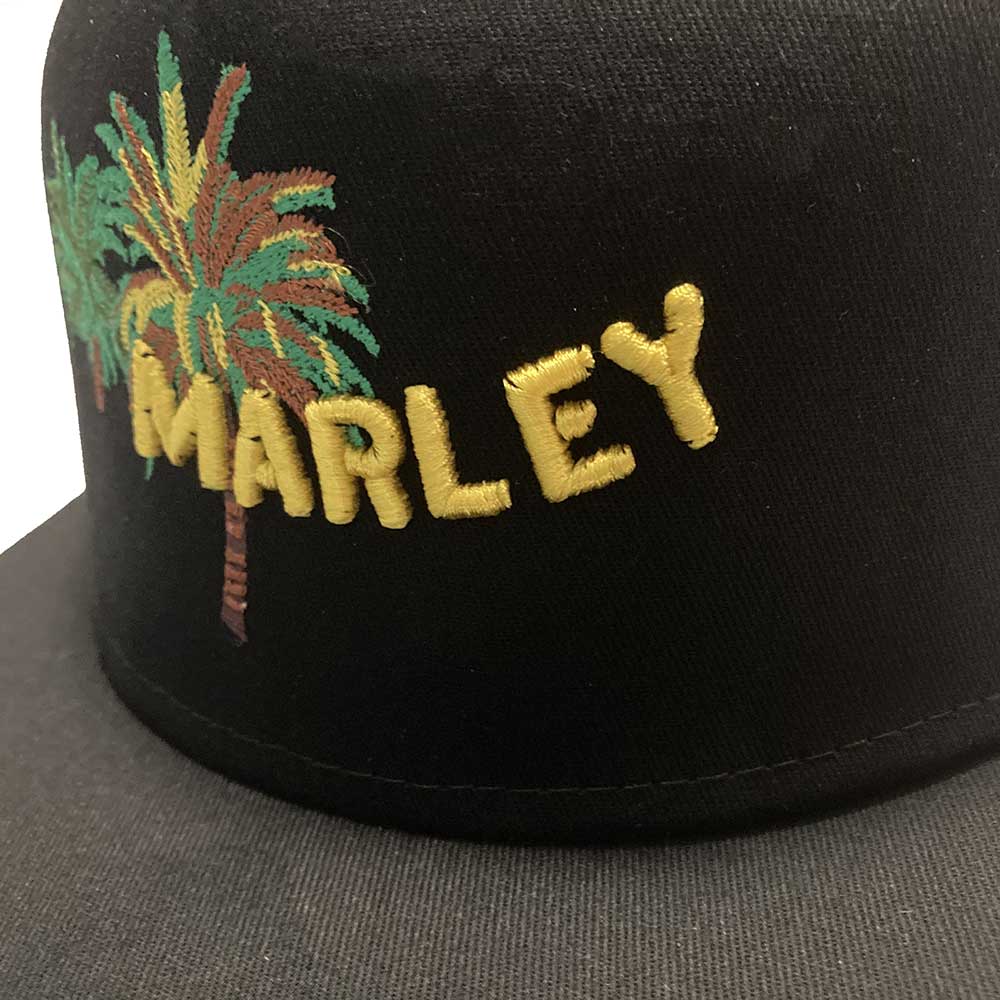 BOB MARLEY Snapback Cap, Palm Trees