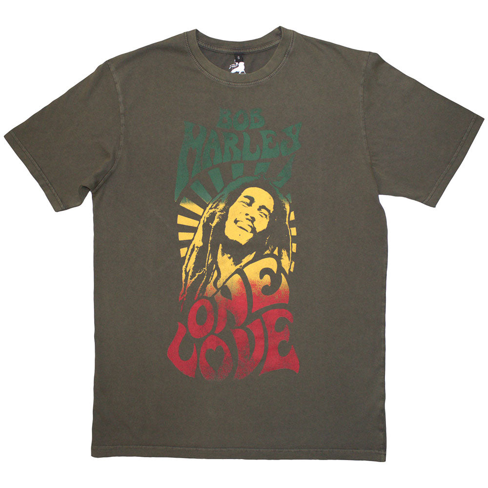 BOB MARLEY Stone Wash T-Shirt, One Love