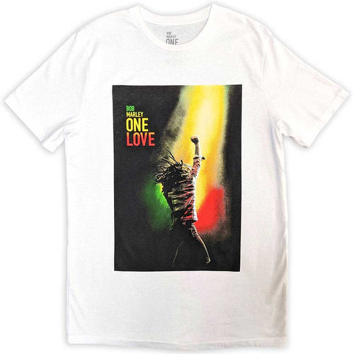 Women's: Bob Marley - One Love Stripe Apparel Womens T-Shirts