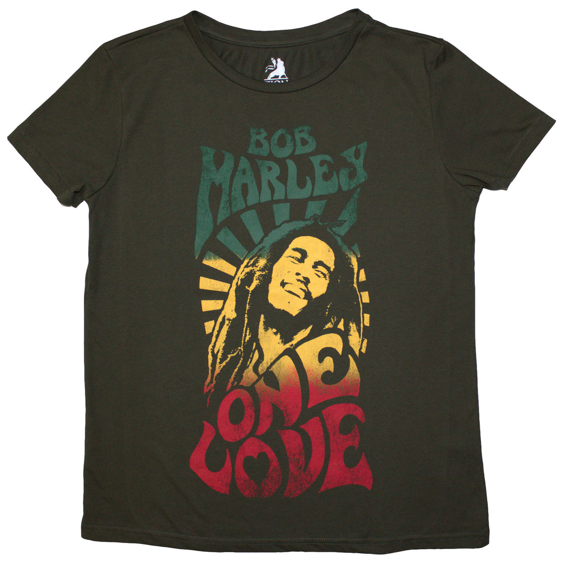 BOB MARLEY Ladies T-Shirt, One Love