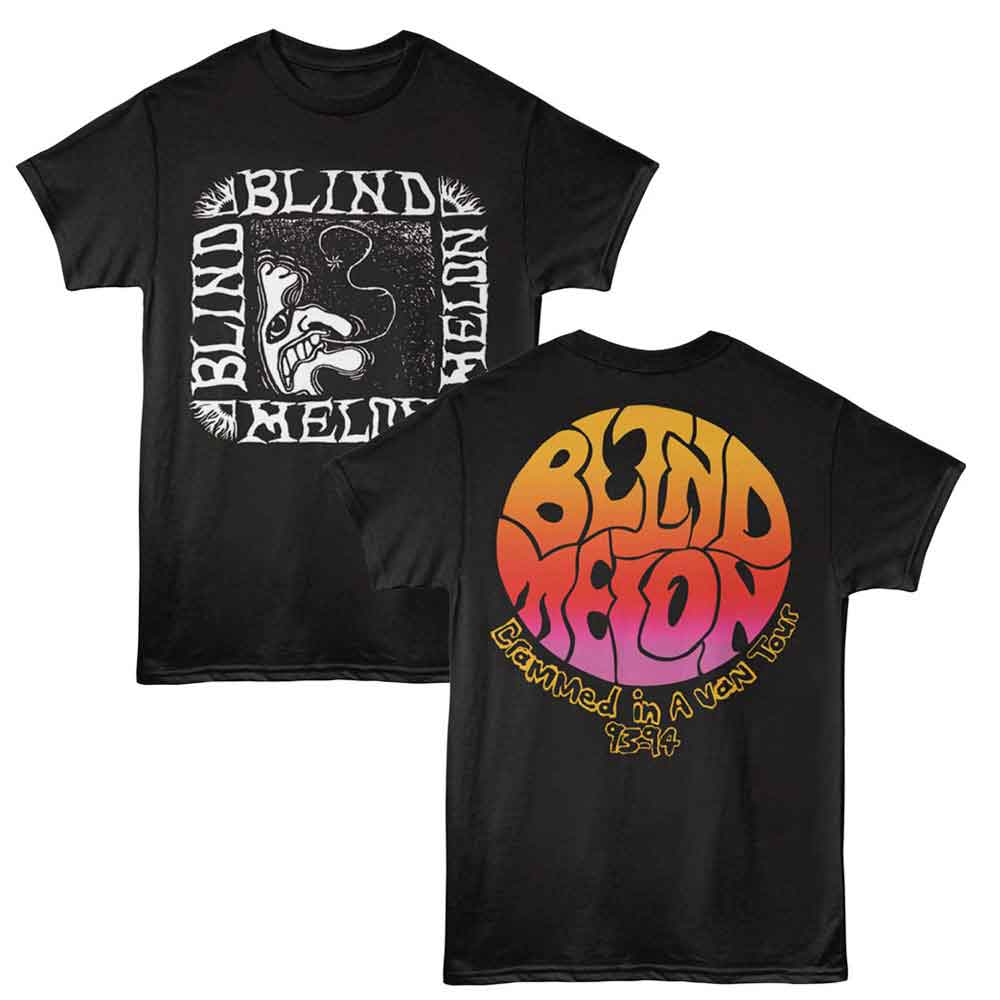 BLIND MELON Eye-Catching T-Shirt, CRAMMED IN A VAN