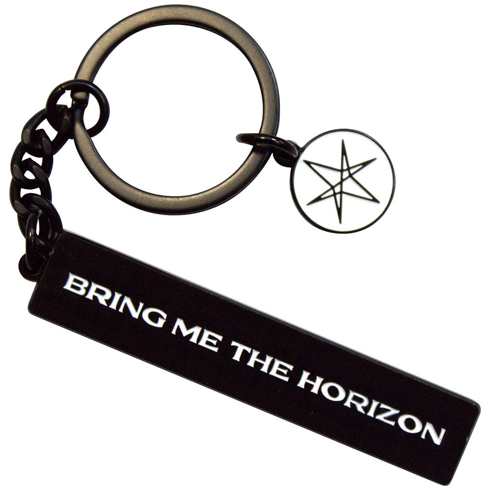 BRING ME THE HORIZON Keychain, Text Logo 6-point Star Charm