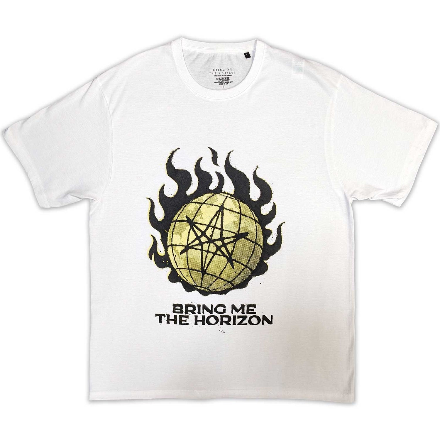 BRING ME THE HORIZON Attractive T-Shirt, Globe Yellow