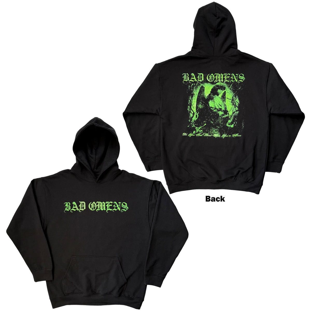 BAD OMENS Attractive Hoodie, Green Angel