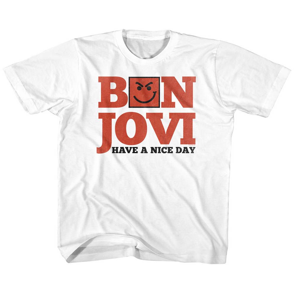 BON JOVI Eye-Catching T-Shirt, HAVE A NICE DAY