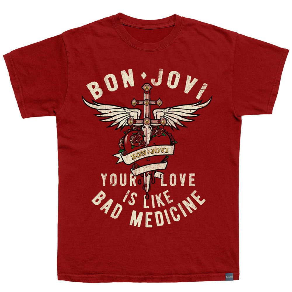 BON JOVI Made in USA T-Shirt, BAD MEDICINE