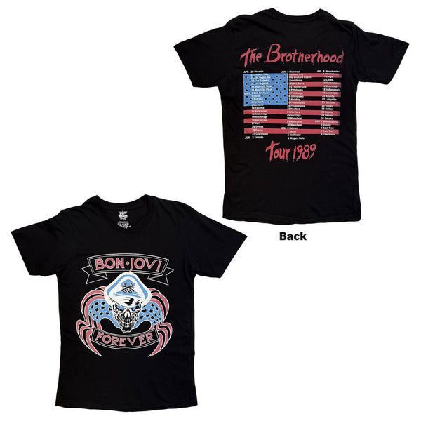 BON JOVI Attractive T-shirt, The Brotherhood Tour 1989 – Authentic