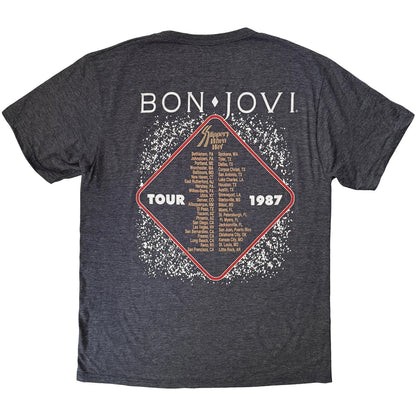 BON JOVI Attractive T-shirt, Slippery When Wet Tour &