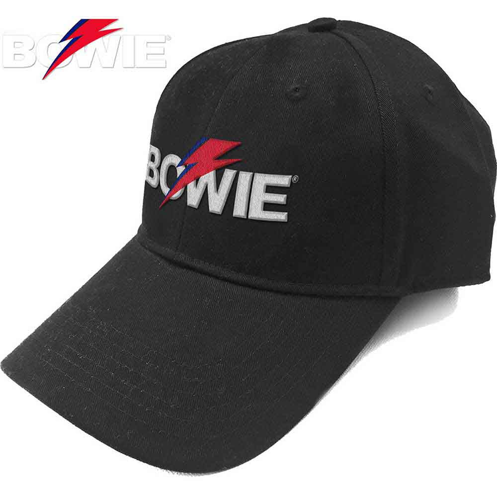 DAVID BOWIE Baseball Cap, Aladdin Sane Bolt Logo