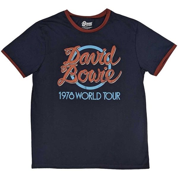 DAVID BOWIE Attractive T-shirt, 1978 World Tour