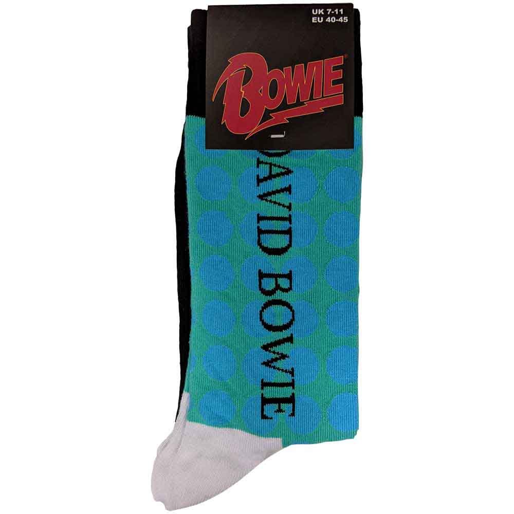 DAVID BOWIE Unisex Ankle Socks, Circles Pattern