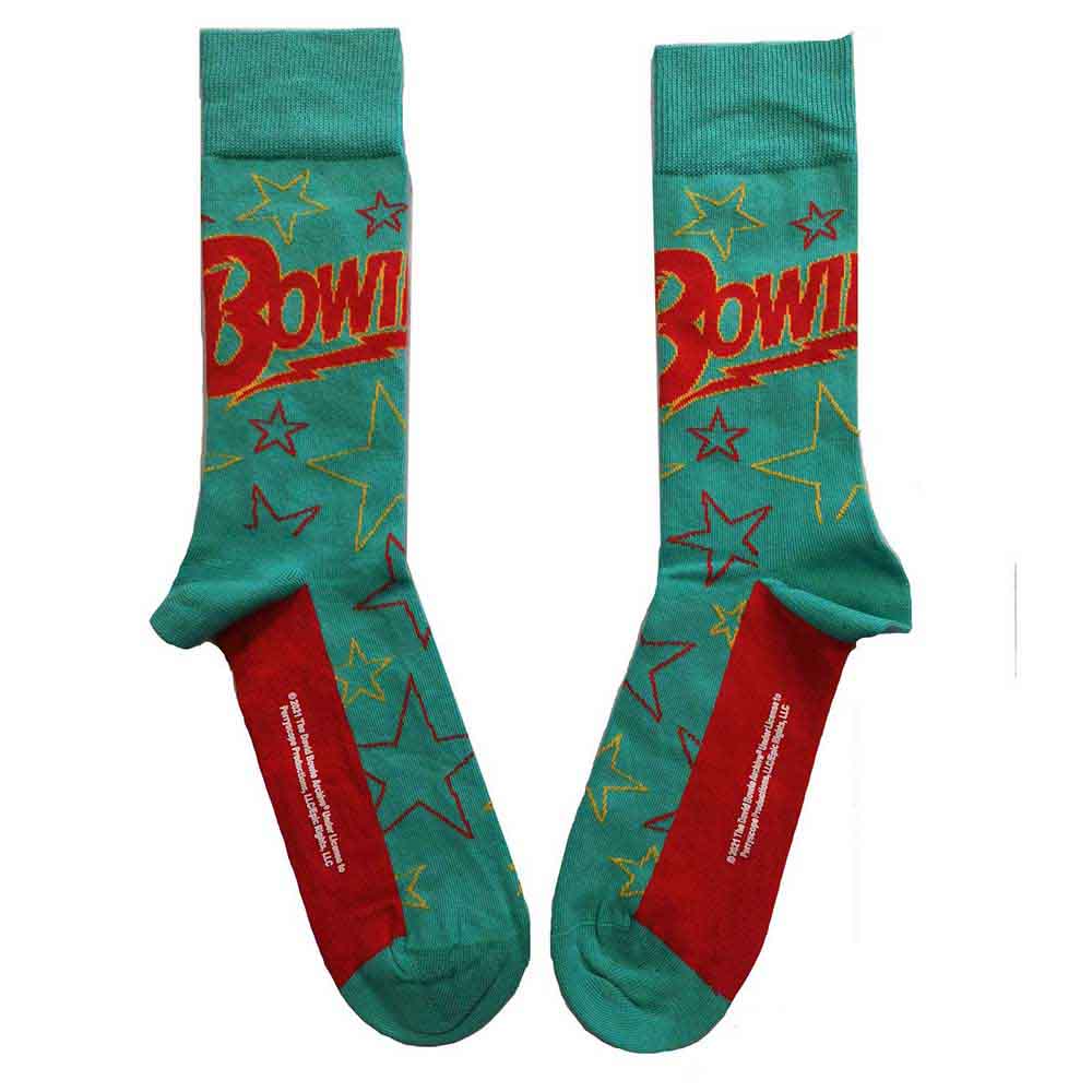 DAVID BOWIE Unisex Ankle Socks, Stars Outline