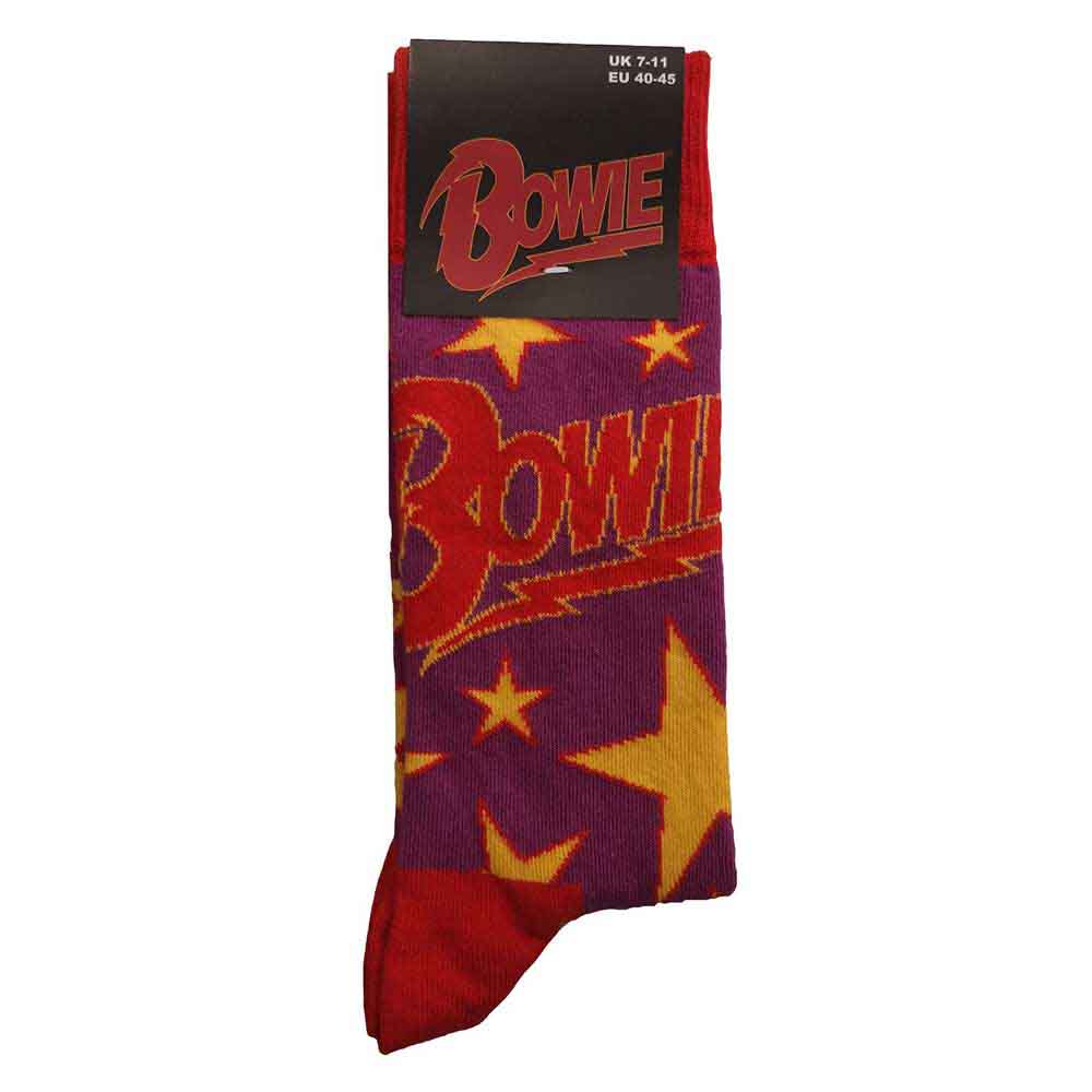 DAVID BOWIE Unisex Ankle Socks, Stars Infill