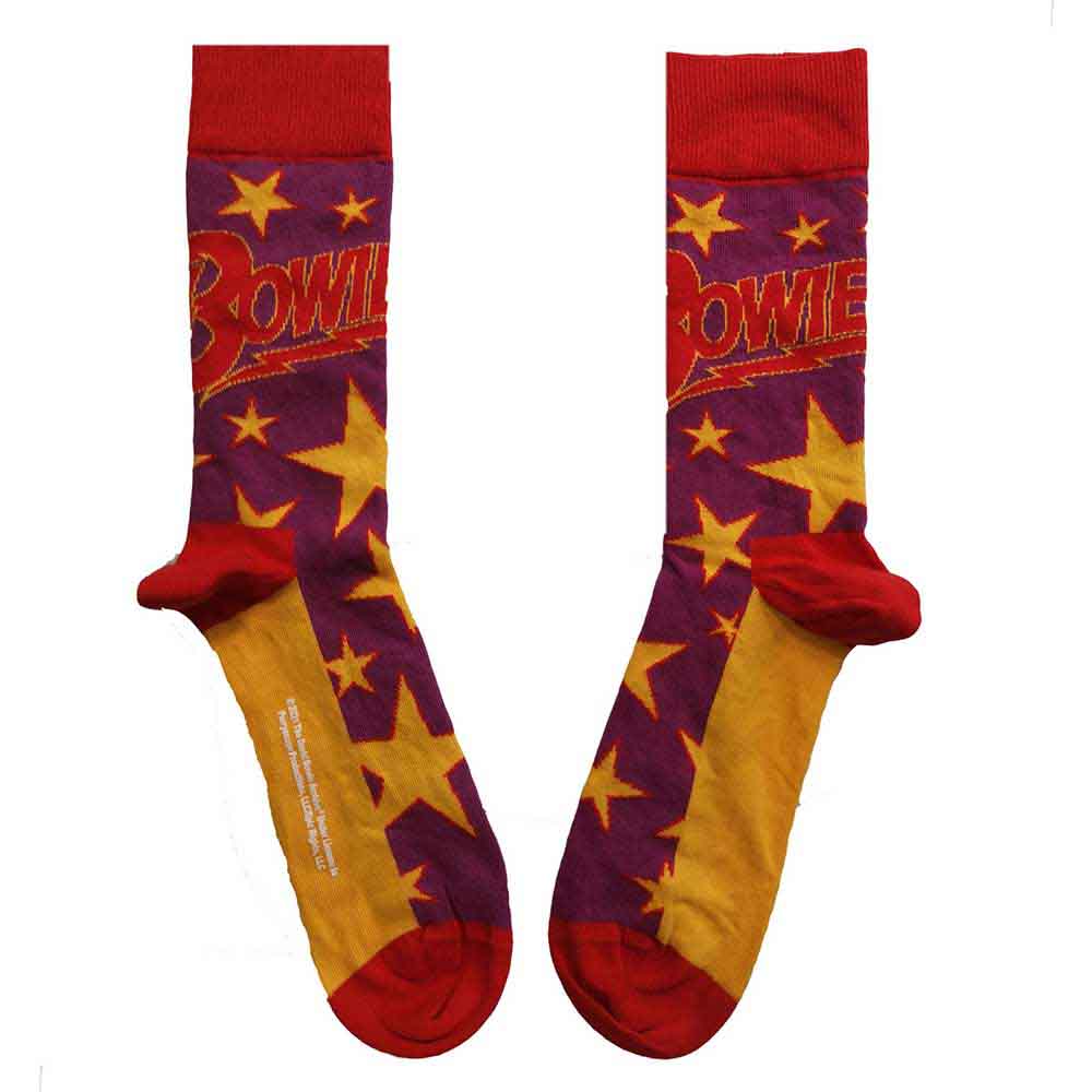 DAVID BOWIE Unisex Ankle Socks, Stars Infill