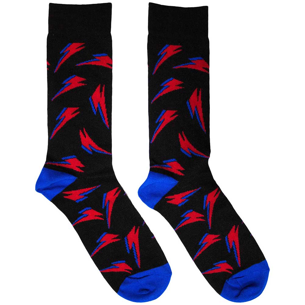 DAVID BOWIE Unisex Ankle Socks, Flash Pattern