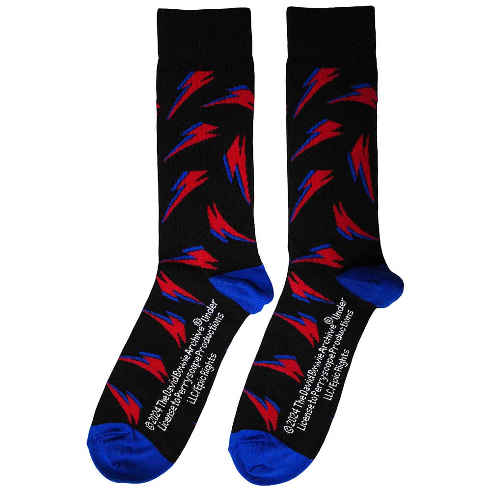 DAVID BOWIE Unisex Ankle Socks, Flash Pattern