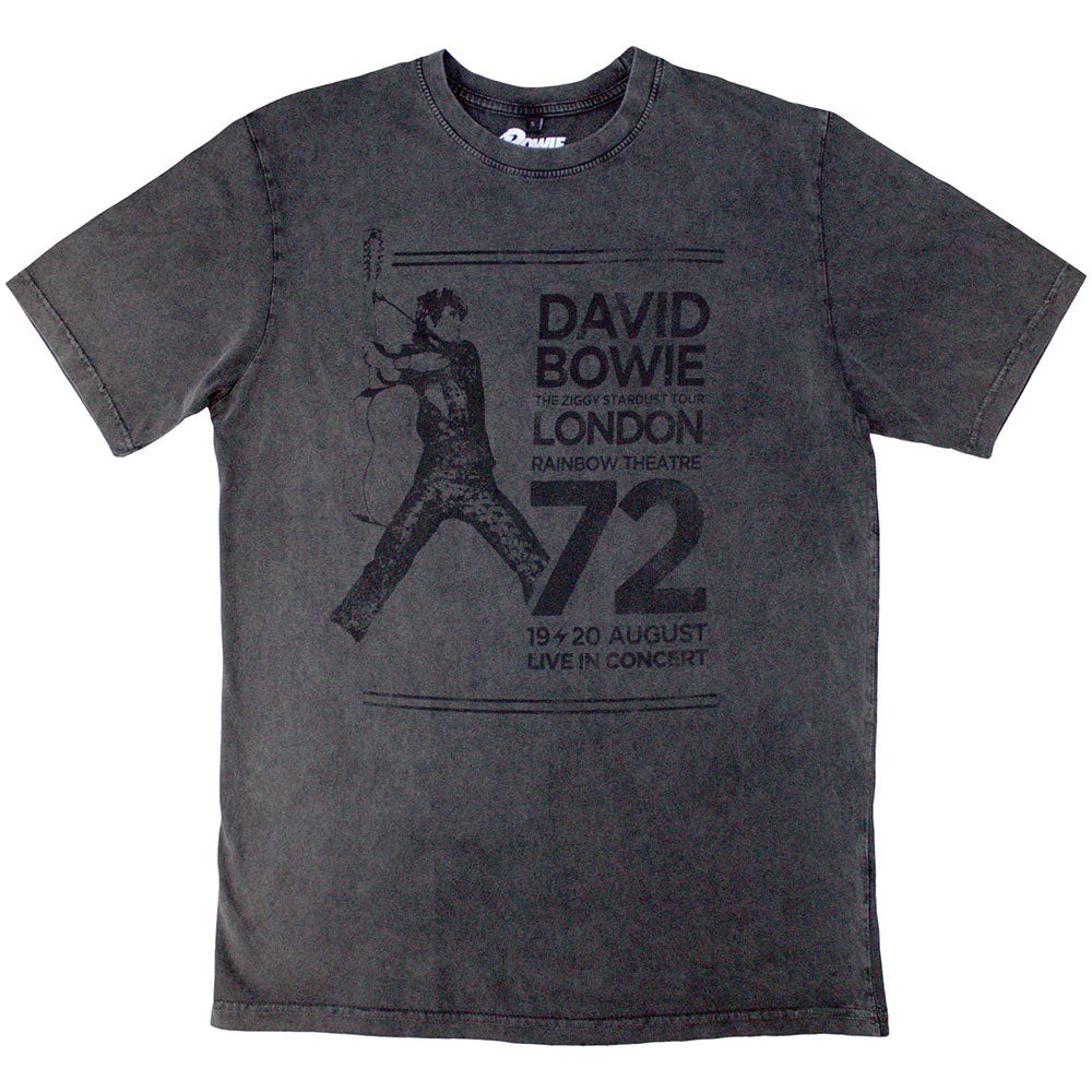 DAVID BOWIE Stone Wash T-Shirt, Rainbow Theatre