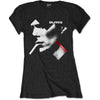 DAVID BOWIE Attractive T-Shirt, X Smoke Red