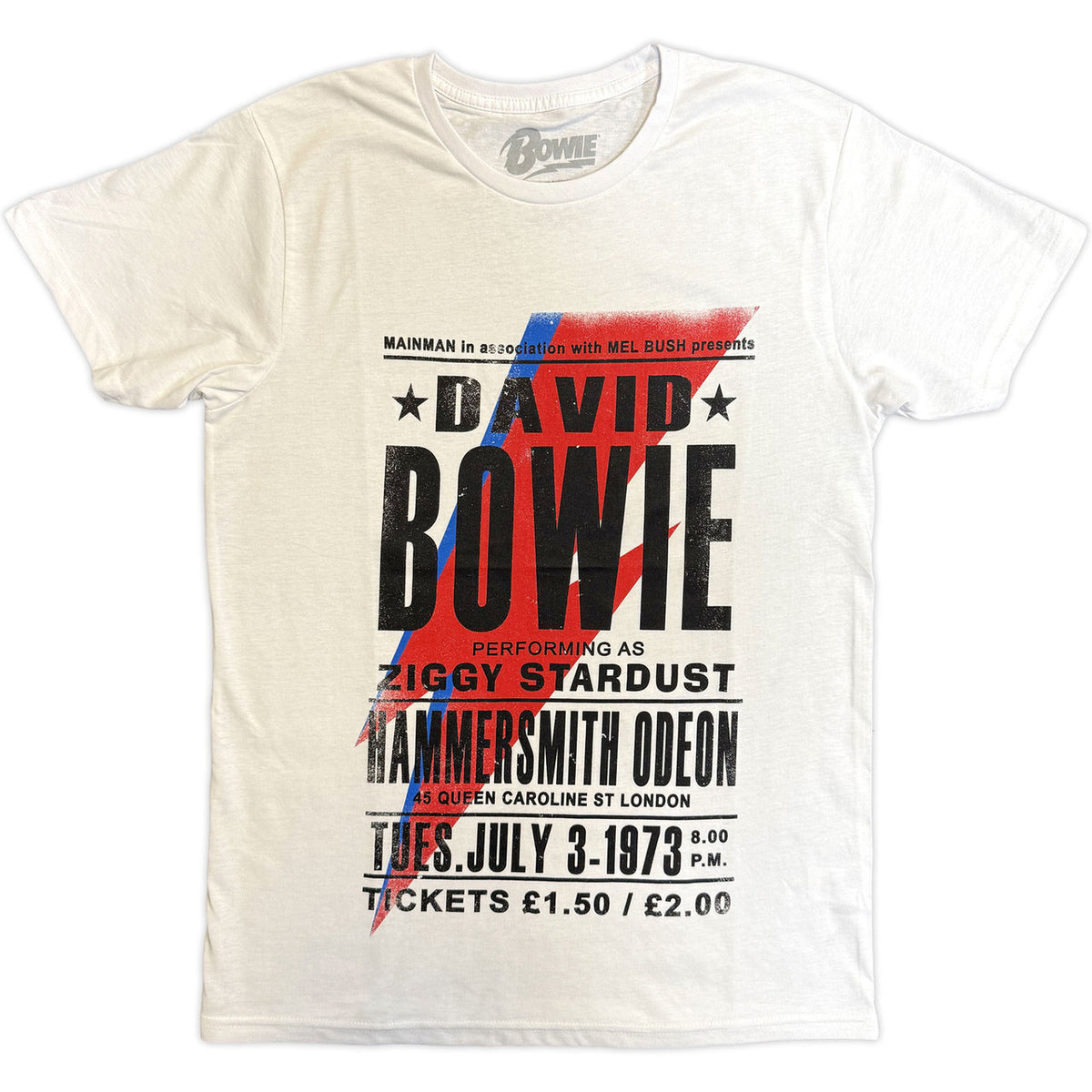 DAVID BOWIE Attractive T-Shirt, Hammersmith Odeon