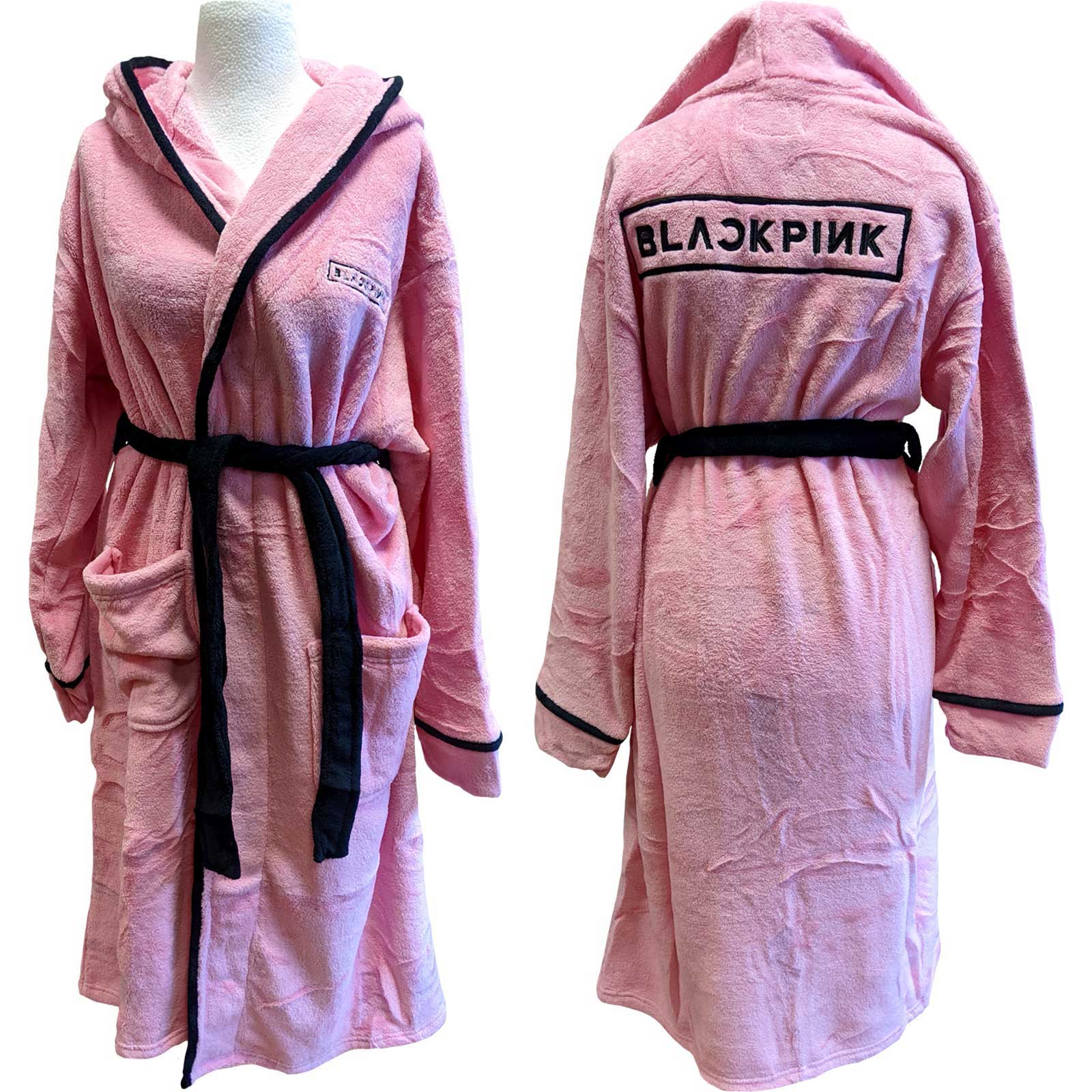 BLACKPINK Attractive Bathrobe, Logo on Pink