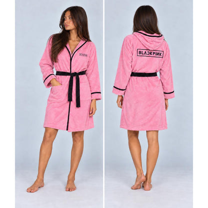 BLACKPINK Bathrobe — Logo on Pink