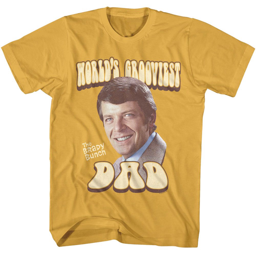 BRADY BUNCH Eye-Catching T-Shirt, BRADY BUNCH WORLDS GROOVIEST DAD