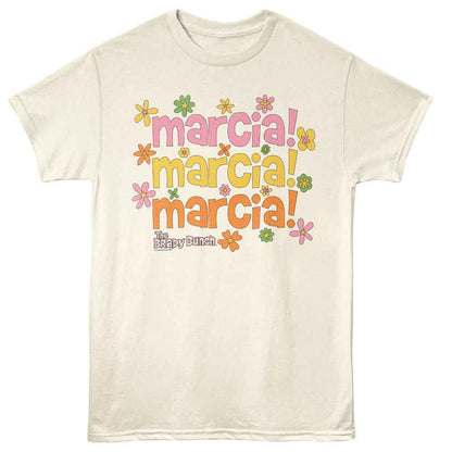 BRADY BUNCH Eye-Catching T-Shirt, MARCIA MARCIA MARCIA