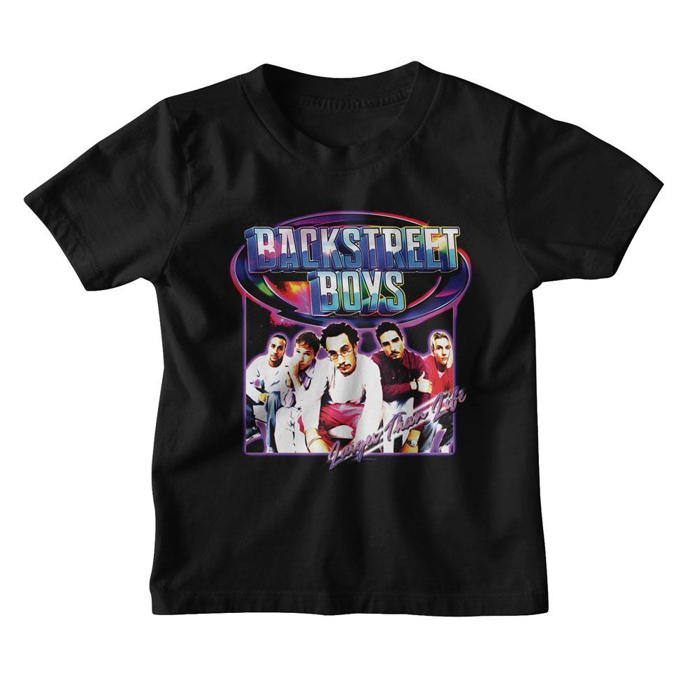 BACKSTREET BOYS Eye-Catching T-Shirt, Y2K RAINBOW SHINE