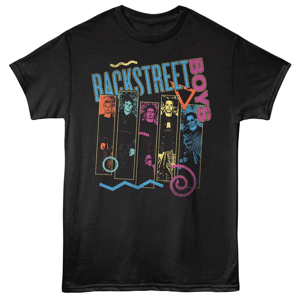 BACKSTREET BOYS Eye-Catching T-Shirt, BLOCKS