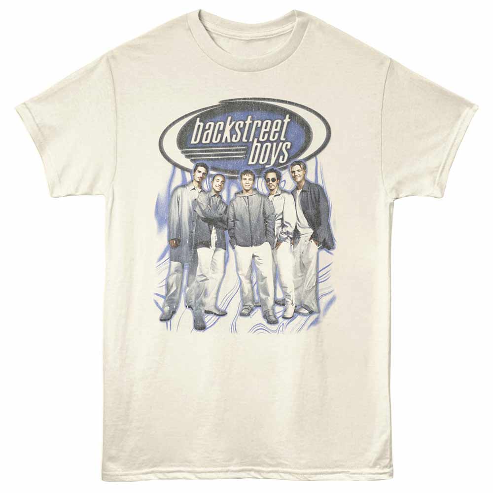 BACKSTREET BOYS Eye-Catching T-Shirt, VINTAGE BLUE SWIRL