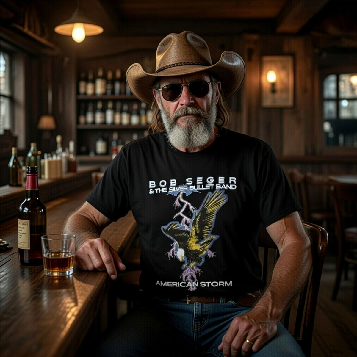 BOB SEGER Carbon T-Shirt, American Storm