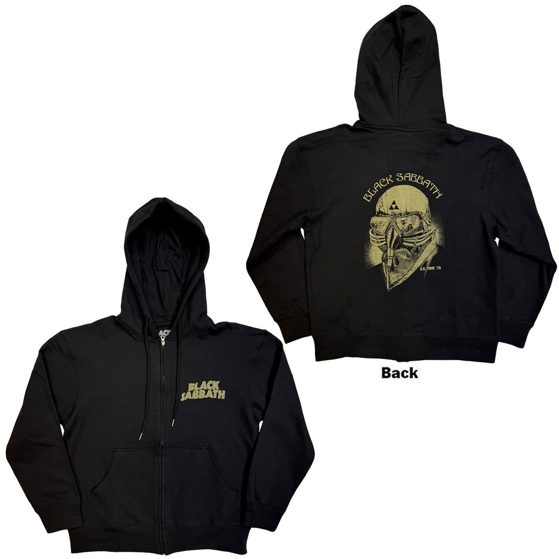 BLACK SABBATH Attractive Hoodie, Tour 1978