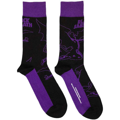 BLACK SABBATH Unisex Ankle Socks, Logo &amp; Demon