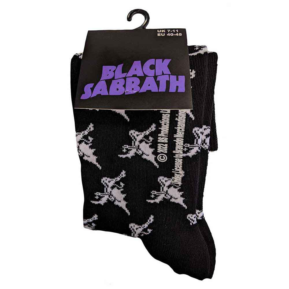 BLACK SABBATH Unisex Ankle Socks, Demon Pattern