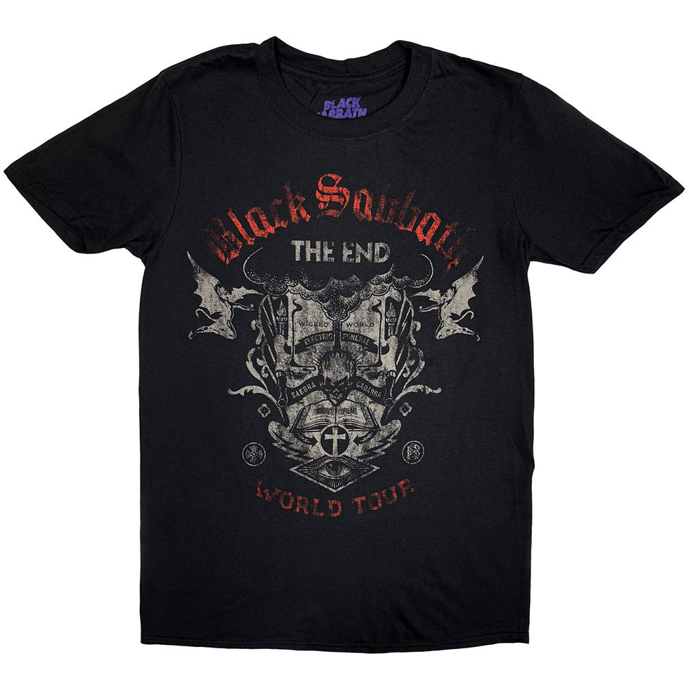 BLACK SABBATH Attractive T-Shirt, The End Reading Skull