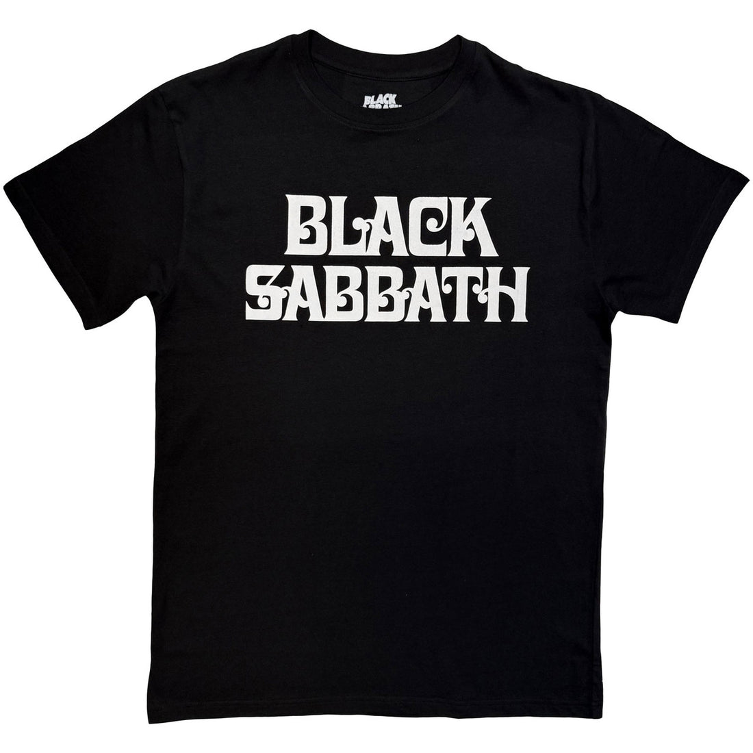 BLACK SABBATH Attractive T-Shirt, Curly Logo Mono