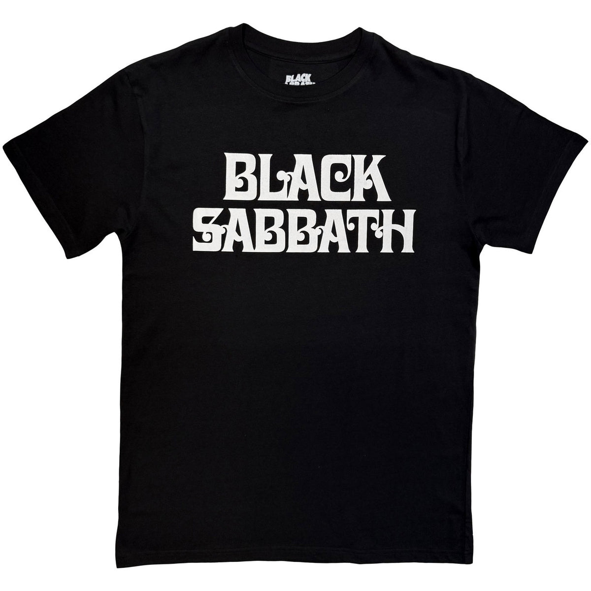 BLACK SABBATH Attractive T-Shirt, Curly Logo Mono
