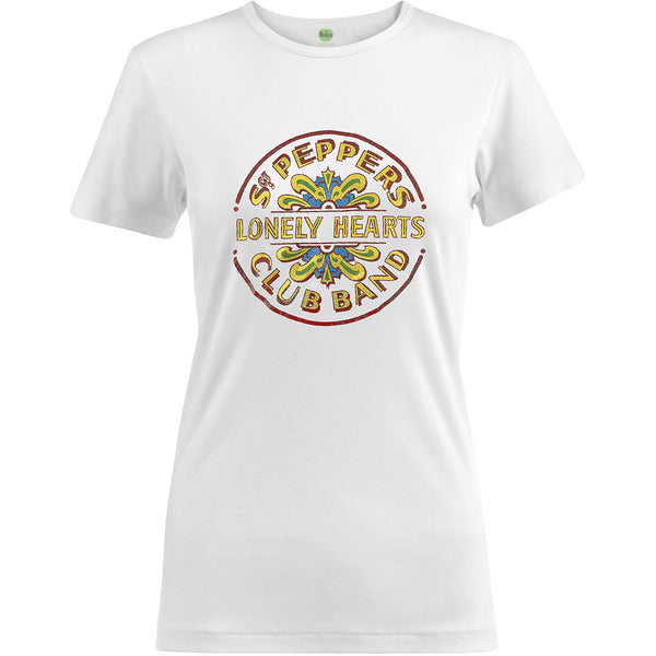 THE BEATLES T-Shirt for Ladies, Sgt Pepper Drum Colour