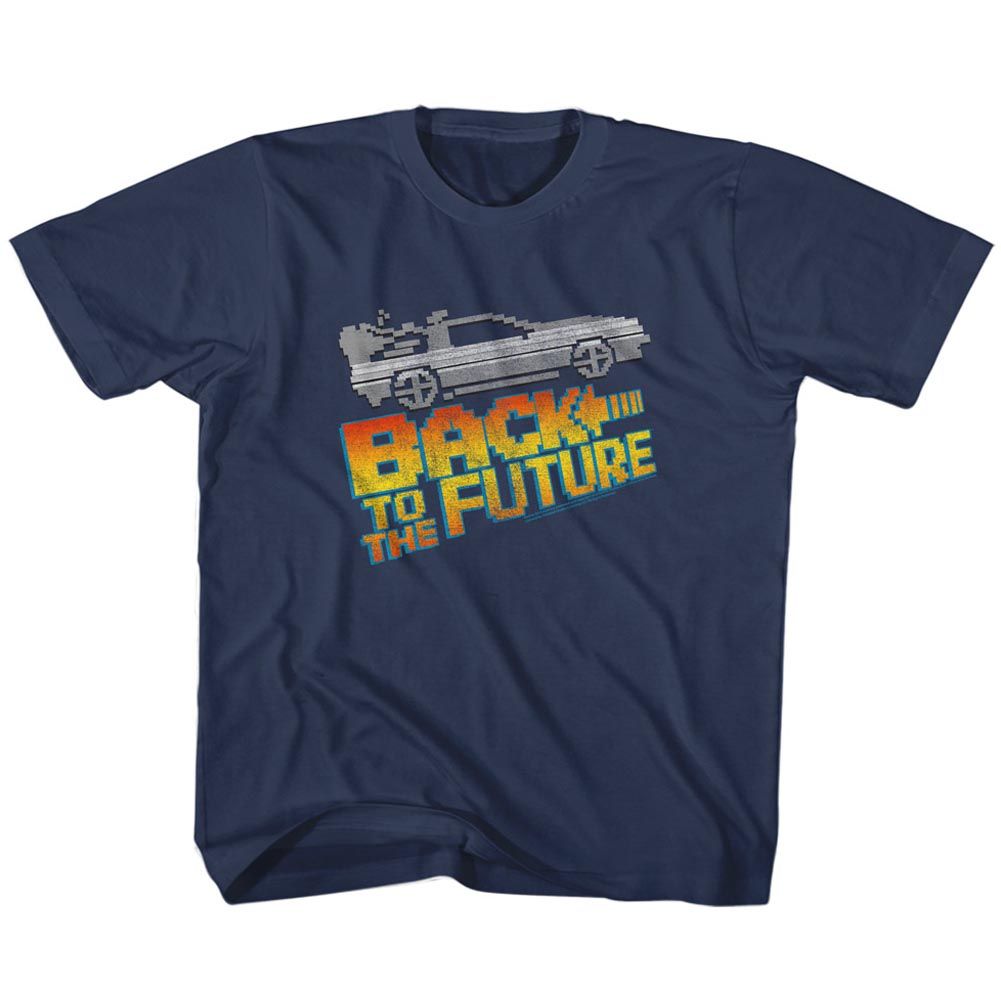 BACK TO THE FUTURE Eye-Catching T-Shirt, 8BIT TO THE FUTURE