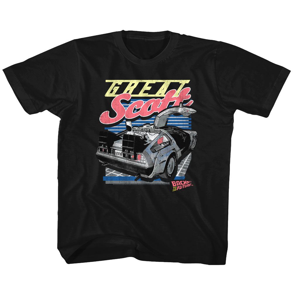 BACK TO THE FUTURE Eye-Catching T-Shirt, GREAT SCOTT