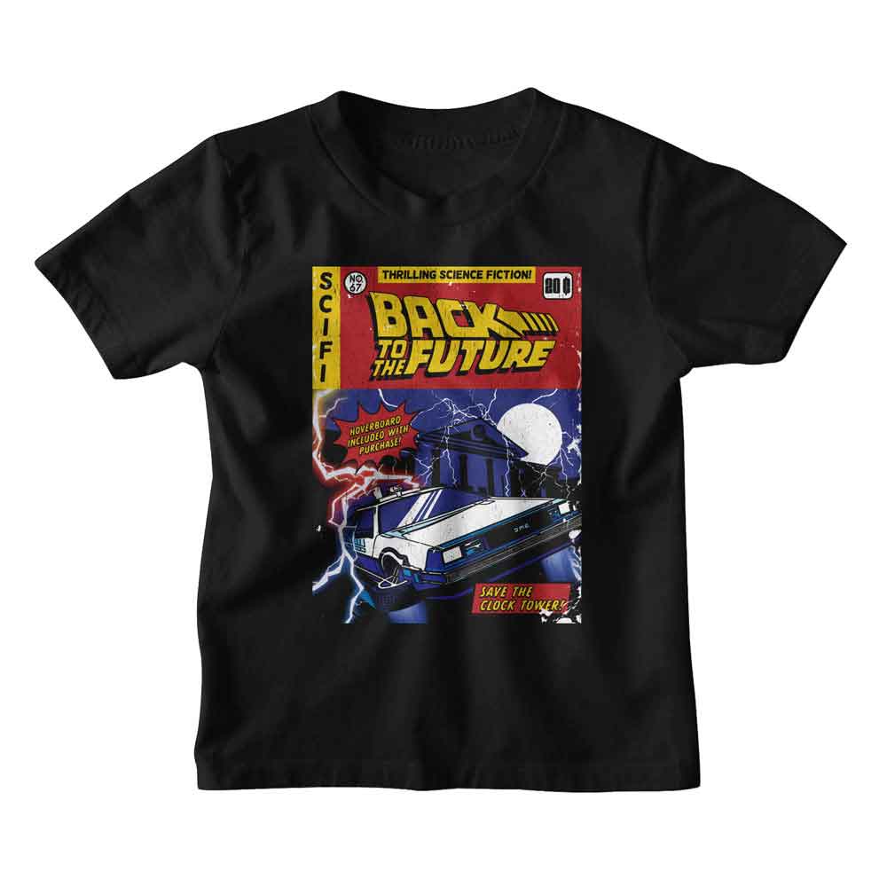 BACK TO THE FUTURE Kids T-Shirt, COMIC COVER