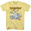 BACK TO THE FUTURE T-Shirt, Cartoon Characters W Car