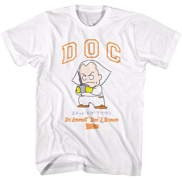 BACK TO THE FUTURE T-Shirt, Doc Cartoon Character