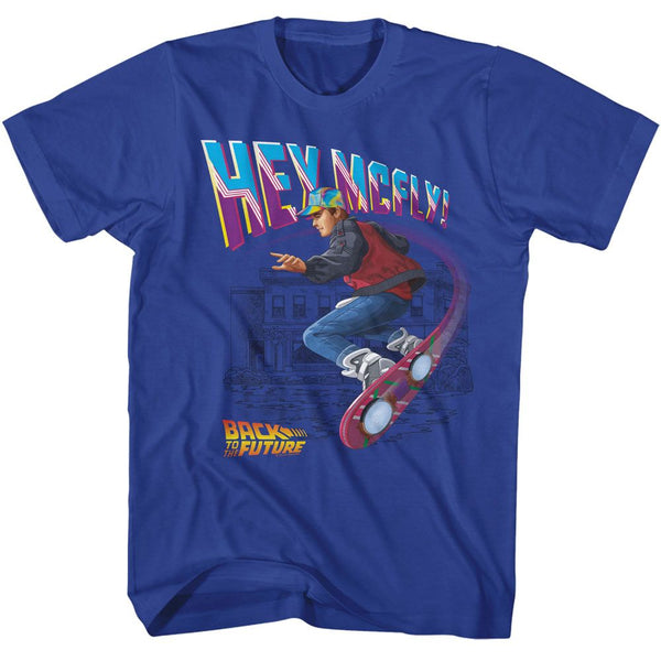 BACK TO THE FUTURE T-Shirt, Hey Mcfly Flying Hoverboard