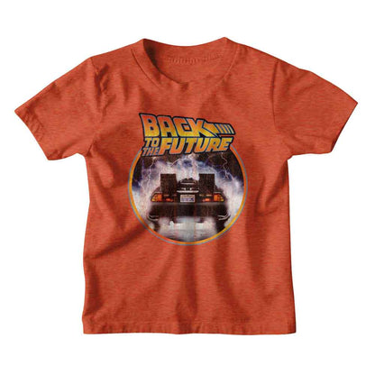 BACK TO THE FUTURE Eye-Catching T-Shirt, LOGO CAR CIRCLE