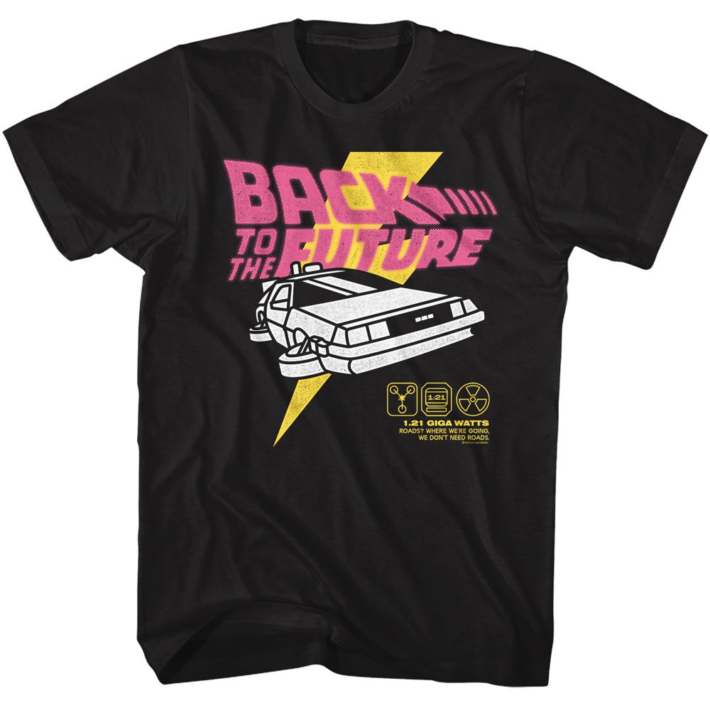 BACK TO THE FUTURE Eye-Catching T-Shirt, BRIGHT GRAPHIC