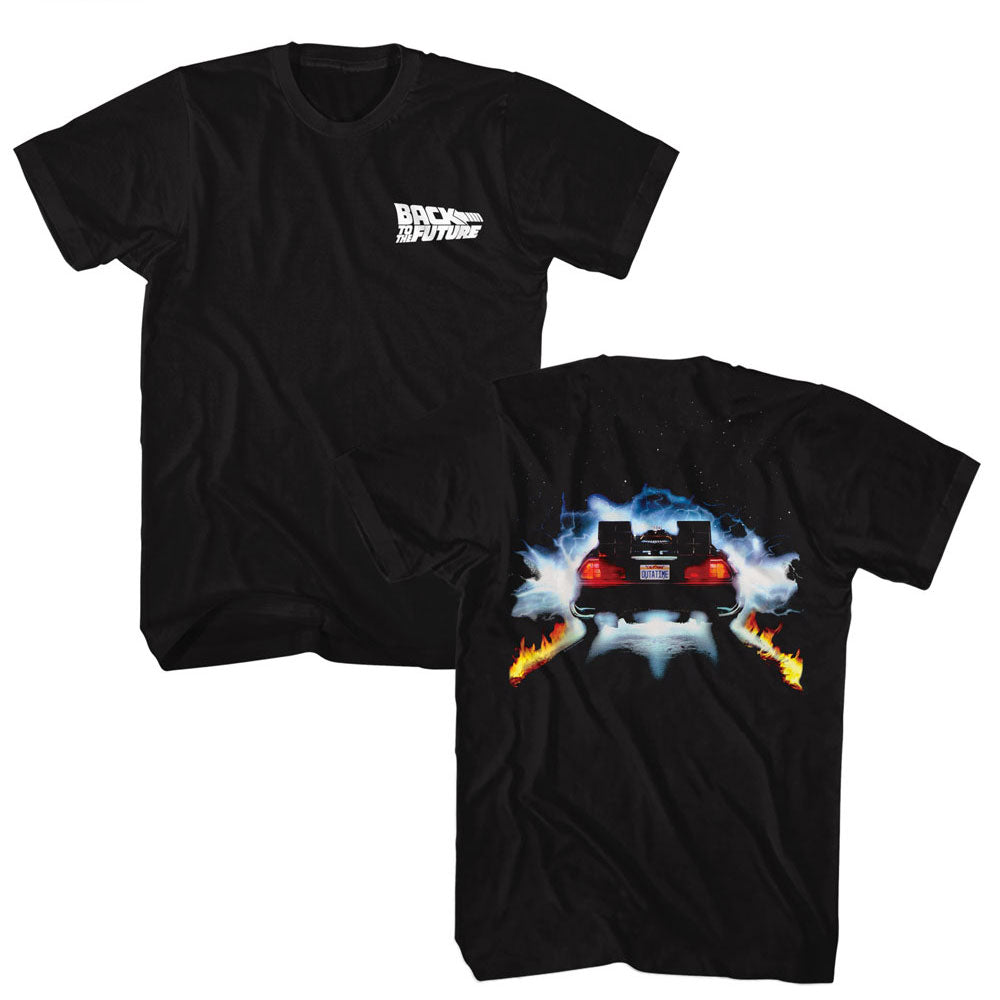 BACK TO THE FUTURE T-Shirt, DELORIAN BACK