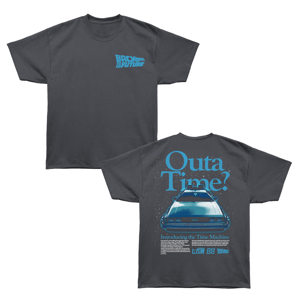 BACK TO THE FUTURE Oversized T-Shirt, OUTA TIME