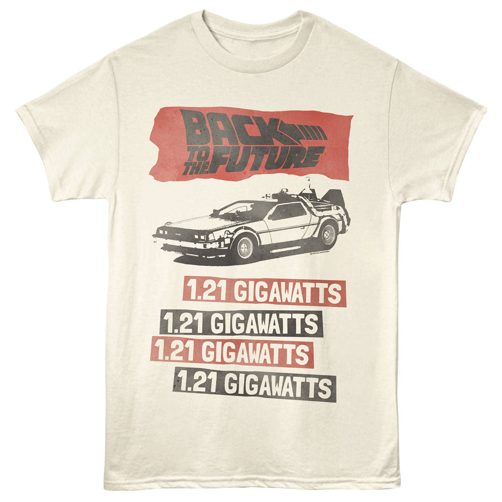 BACK TO THE FUTURE Famous T-Shirt, GIGAWATTS