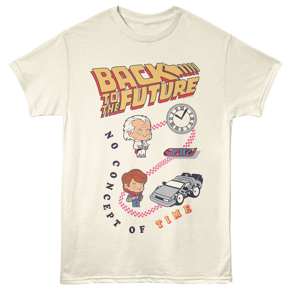 BACK TO THE FUTURE Famous T-Shirt, NO CONCEPT OF TIME
